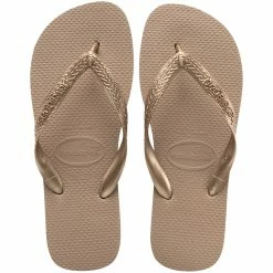 Havaianas Slim Tiras In Rose Gold