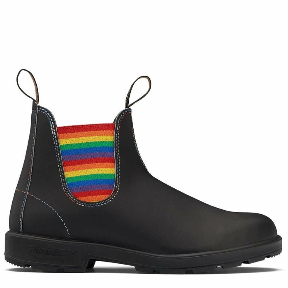 Blundstone Women's Original 2105 In Black With Rainbow Elastic And Contrast Stitching - Image 2