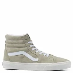 Vans Pig Suede Sk8-Hi In Moss Gray/Snow White