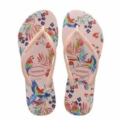 Havaianas Women's Slim Tropical Flip Flop In Ballet Rose