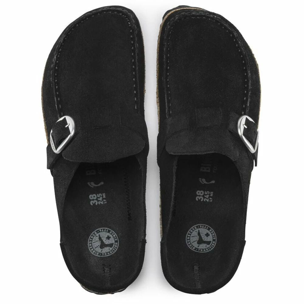 Birkenstock Buckley Suede Leather In Black (Narrow Width) - Image 4