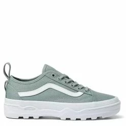 Vans Women's Sentry Old Skool WC In Heavy Canvas Green Milieu