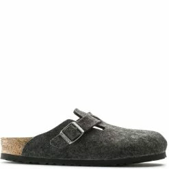 Birkenstock Boston Wool Felt In Anthracite (Narrow Width)