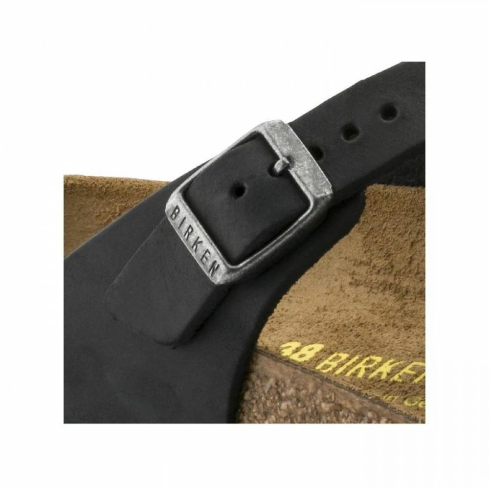 Birkenstock Women's Gizeh Oiled Leather In Black - Image 6