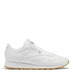 Reebok Men's Classic Leather In Ftwr White/Pure Grey 3/Rubber Gum 3