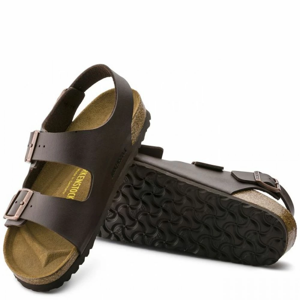 Birkenstock Milano Birko-Flor In Dark Brown - Image 5