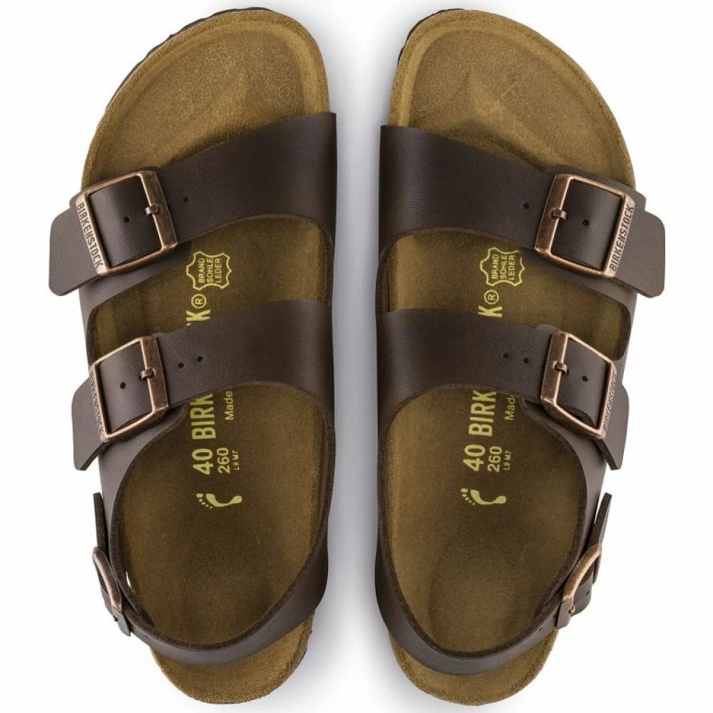 Birkenstock Milano Birko-Flor In Dark Brown - Image 4
