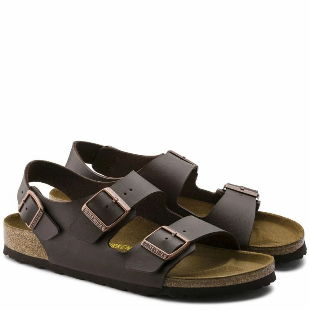 Birkenstock Milano Birko-Flor In Dark Brown - Image 2